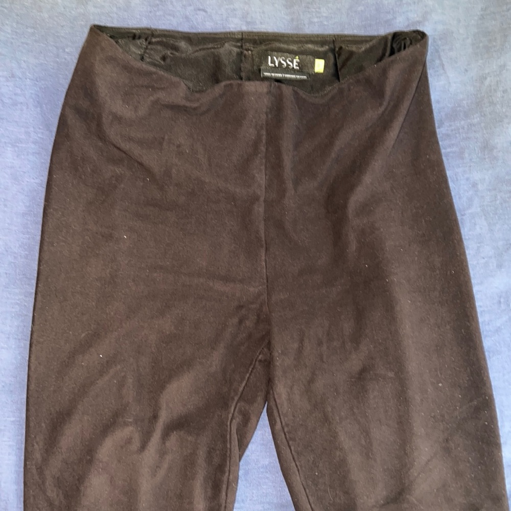 Lyssé Black Suede Leggings